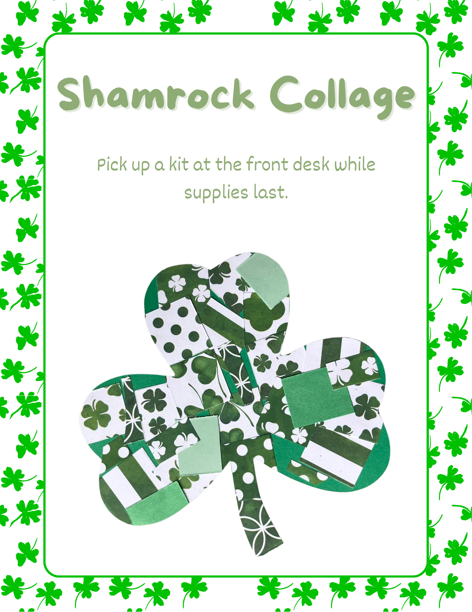 Shamrock Collage Take Home Kit | Metropolitan Library System