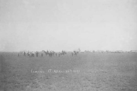 Edmond, Oklahoma in April of 1880 Edmond, Oklahoma in April of 1880