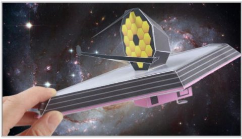 Paper model of James Webb Telescope