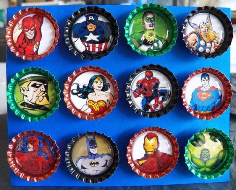 Comic Bottlecap magnet