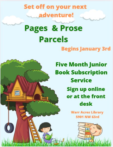 Pages and Prose Parcel Flyer