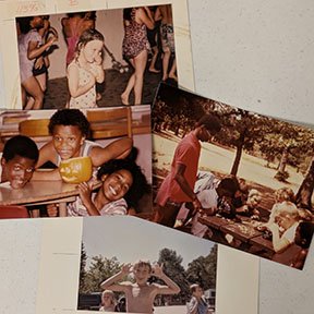 photo collage of children at YMCA events