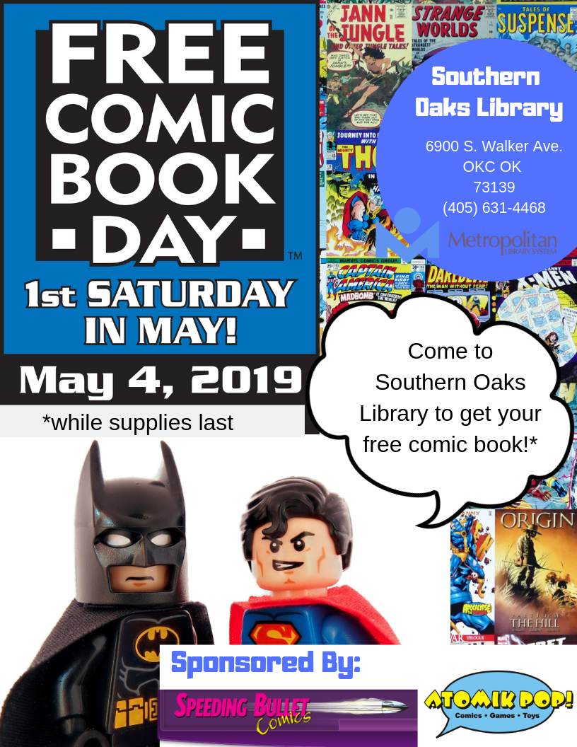 Free Comic Book Day at Southern Oaks Library