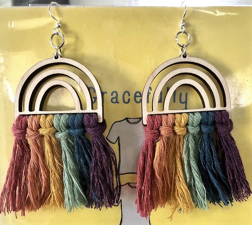 Rainbow earrings