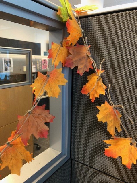 Fall leaf garland