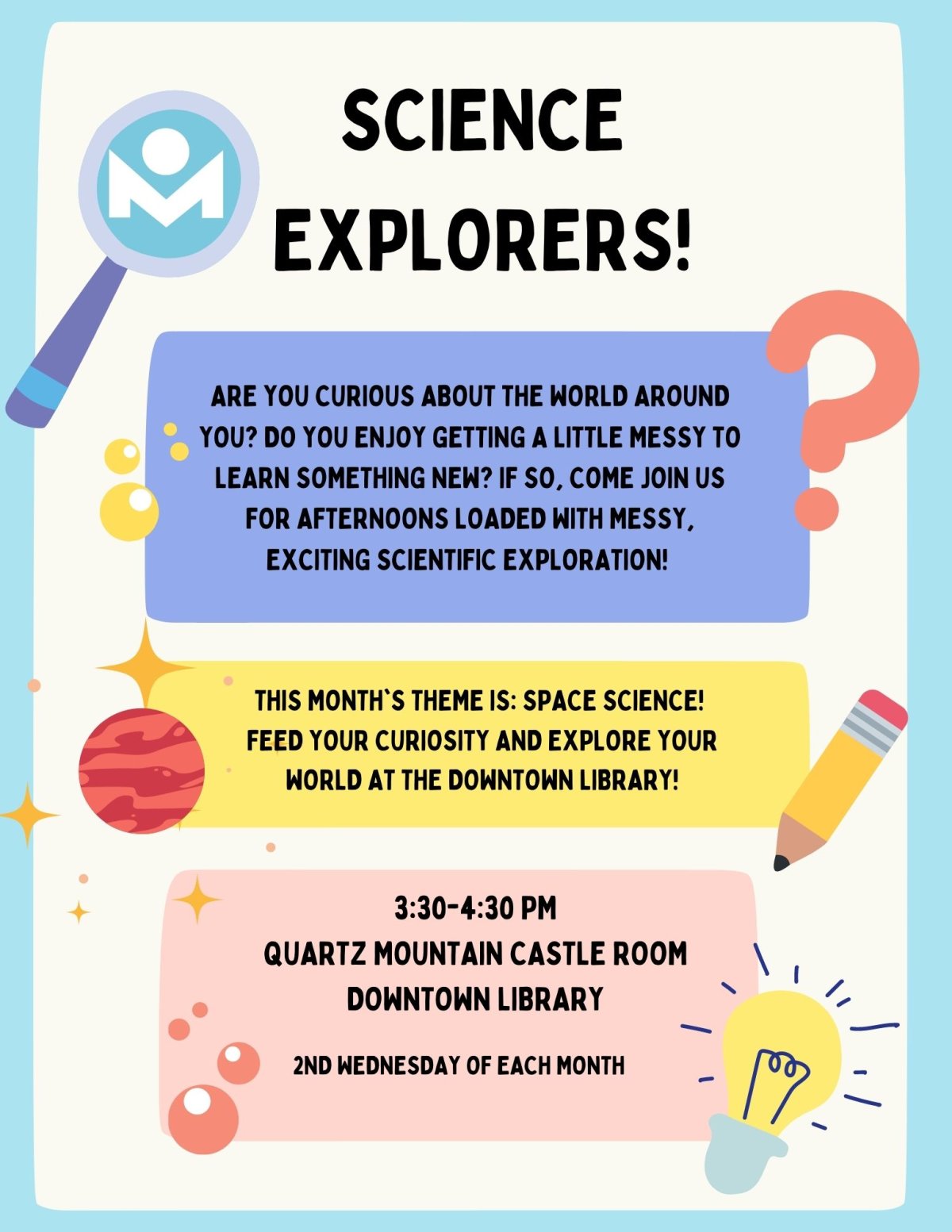 Science Explorers 3:30-4:30