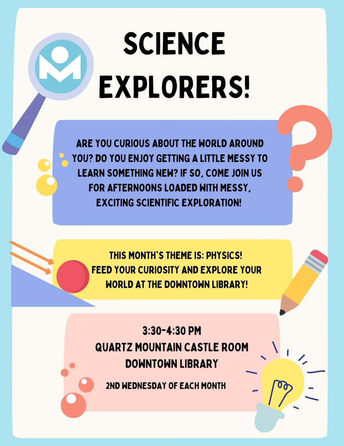 Science Explorers 3:30-4:30