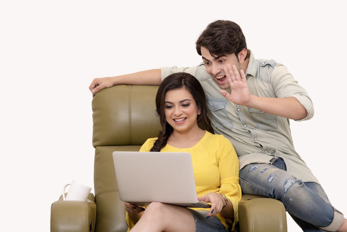 Woman and man using laptop. Image by Gracini Studios from Pixabay 