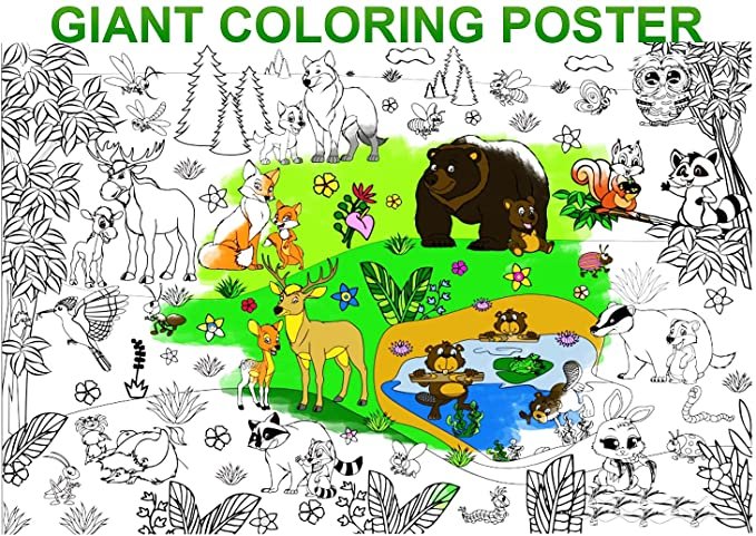Giant coloring poster