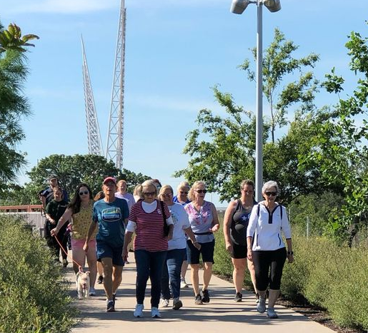 group walking