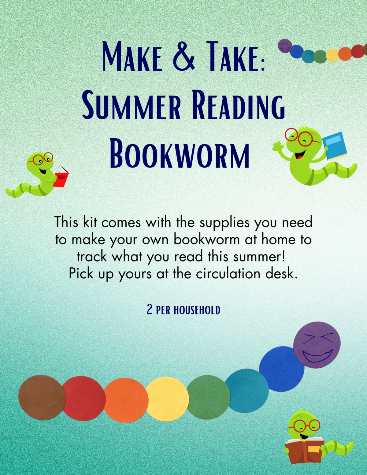 Summer Reading Bookworm image 