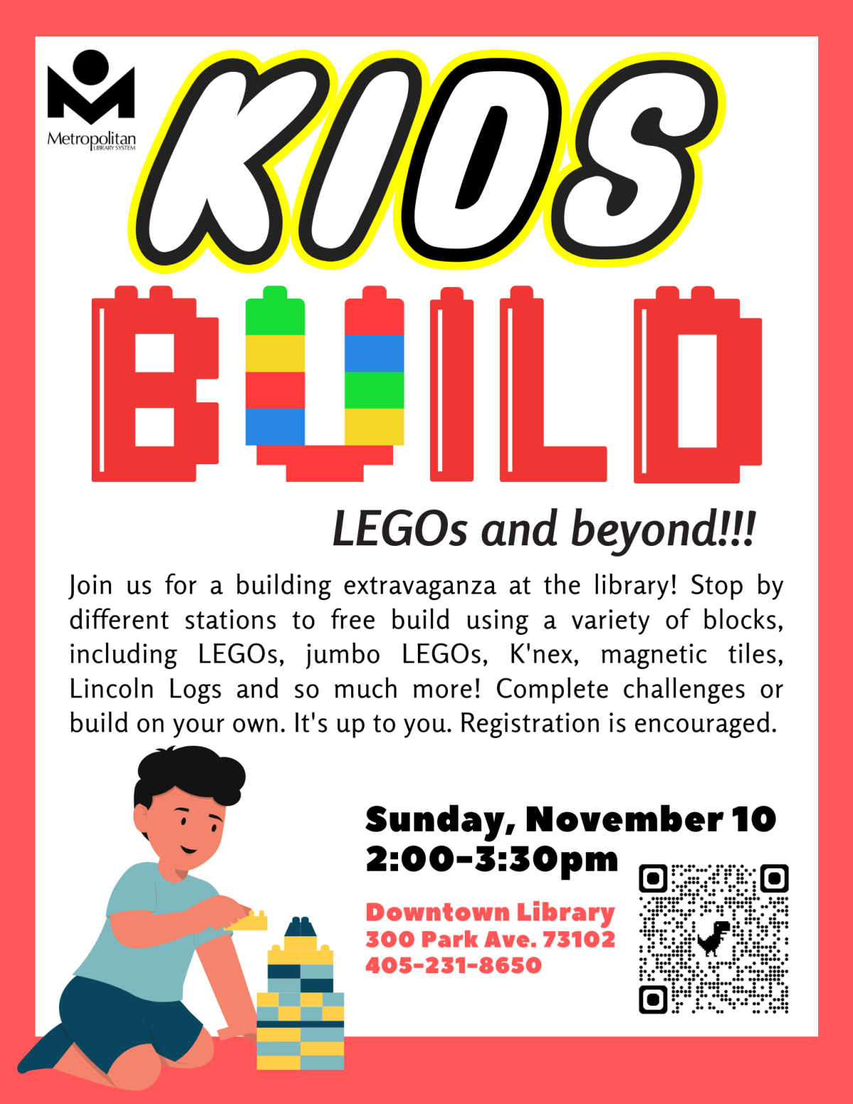 Kids Build flyer