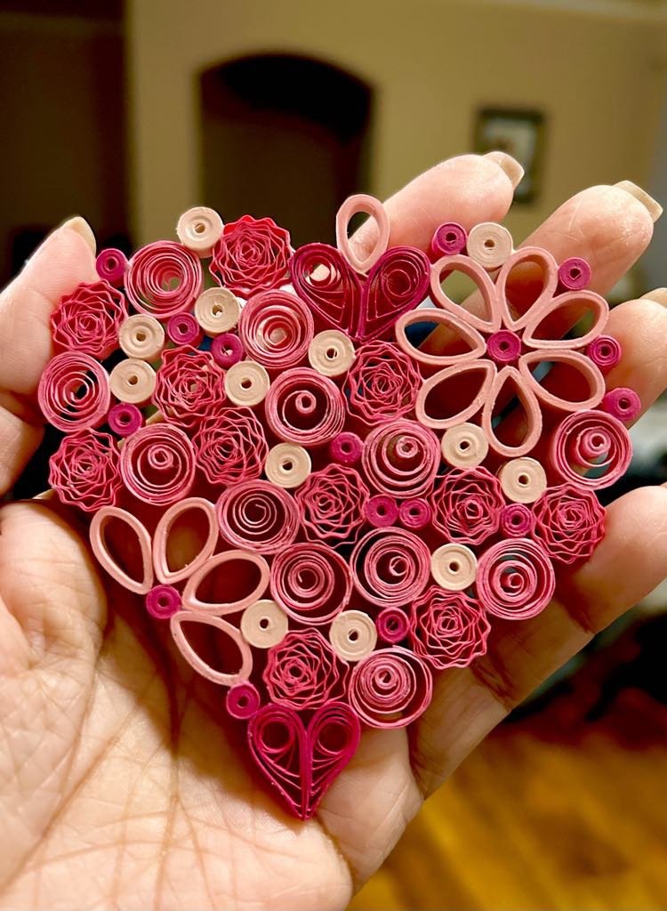 quilled heart